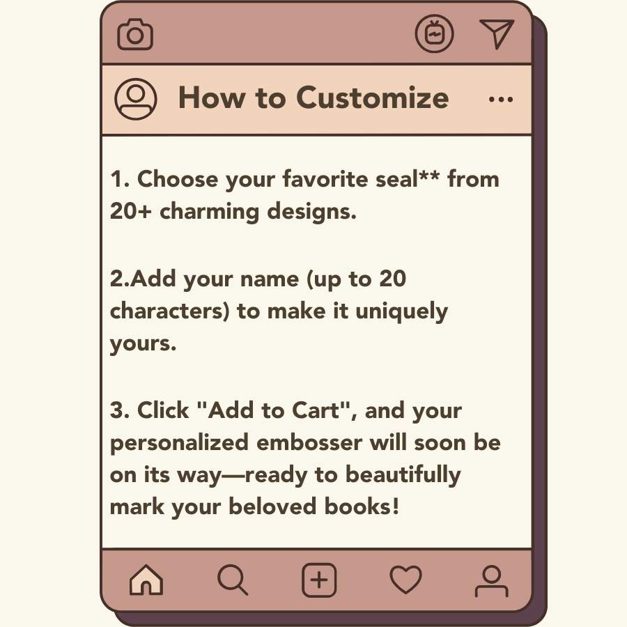 Custom Book Embosser set