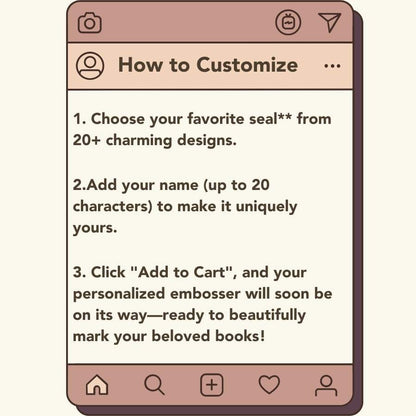 Custom Book Embosser set